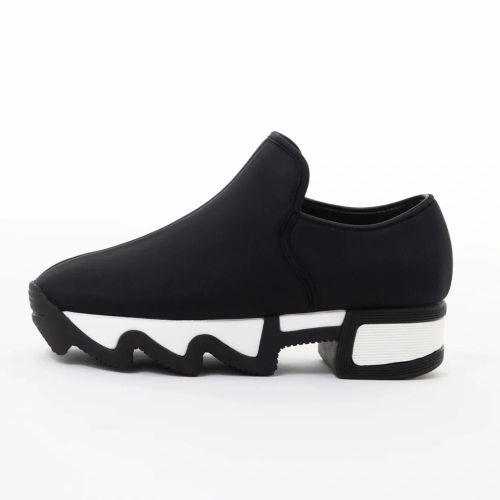iRi NYC WES I Black Outline Low Top chunky Sneaker Women’s Sz 7.5
